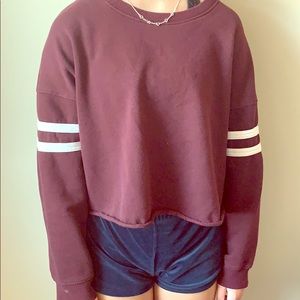 Forever 21, maroon crop top